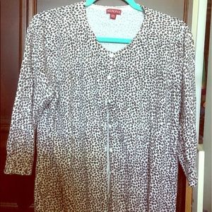 XXL Cardigan Sweater Animal Print